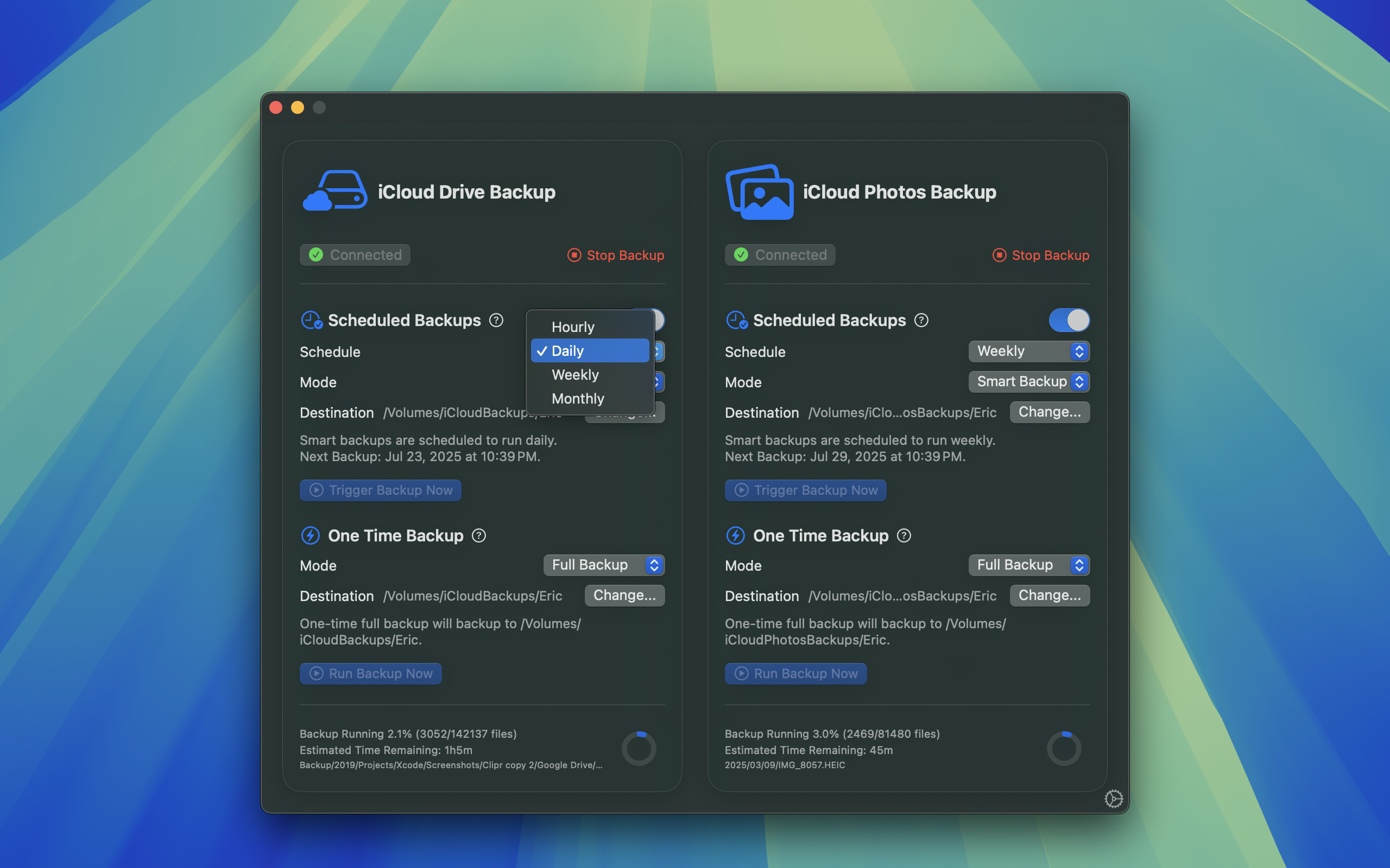 Backup del paracadute - Backup senza soluzione di continuità per iCloud Drive e iCloud foto media 6