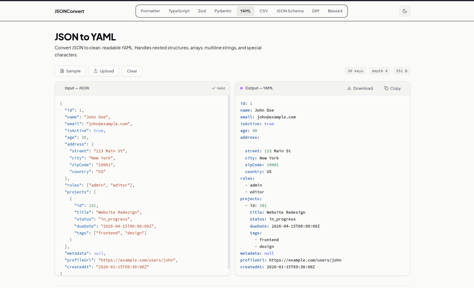 JSONConvert - Screenshot 3 showing product features and functionality