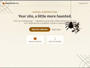 Halloween.js effects for any website gallery image