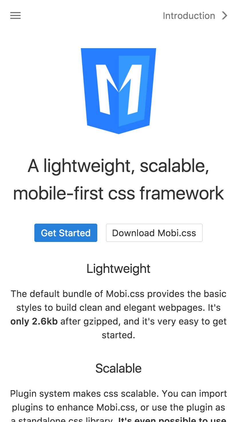 Mobi.css v3 gallery image