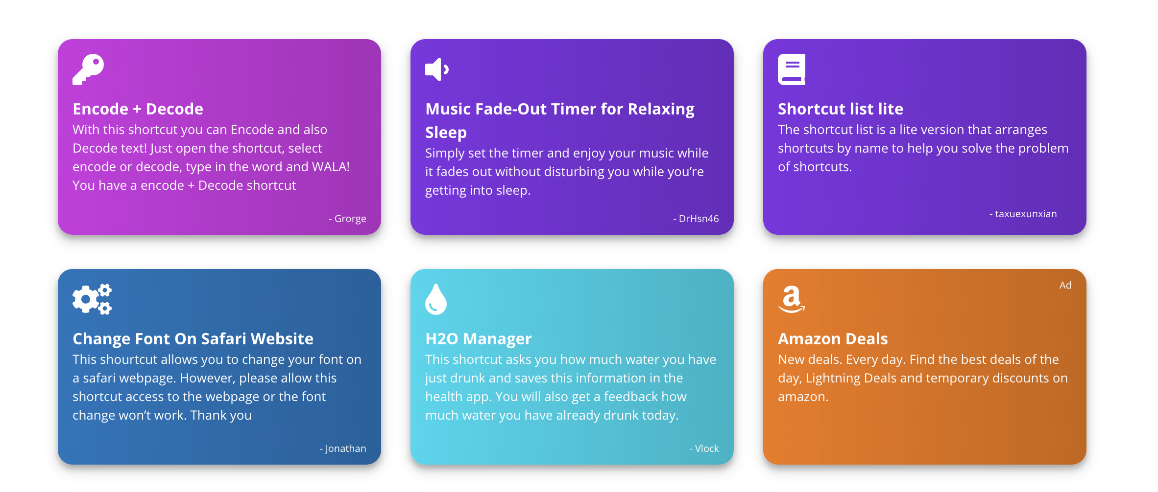 Shortcuts Gallery gallery image