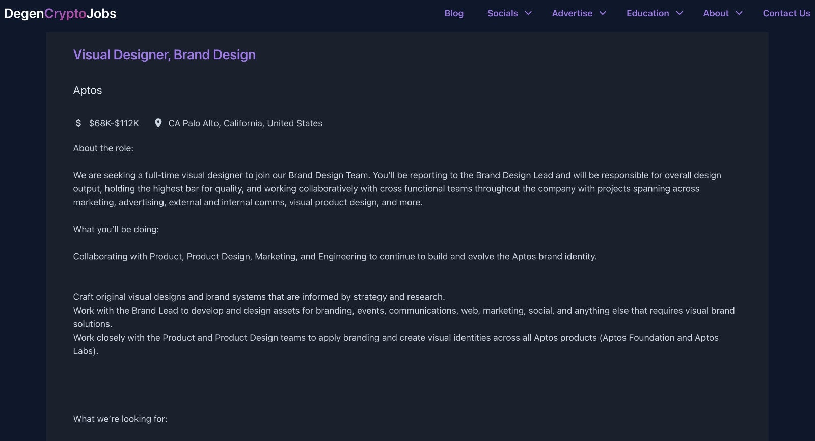 New Degen Crypto Jobs Website media 3