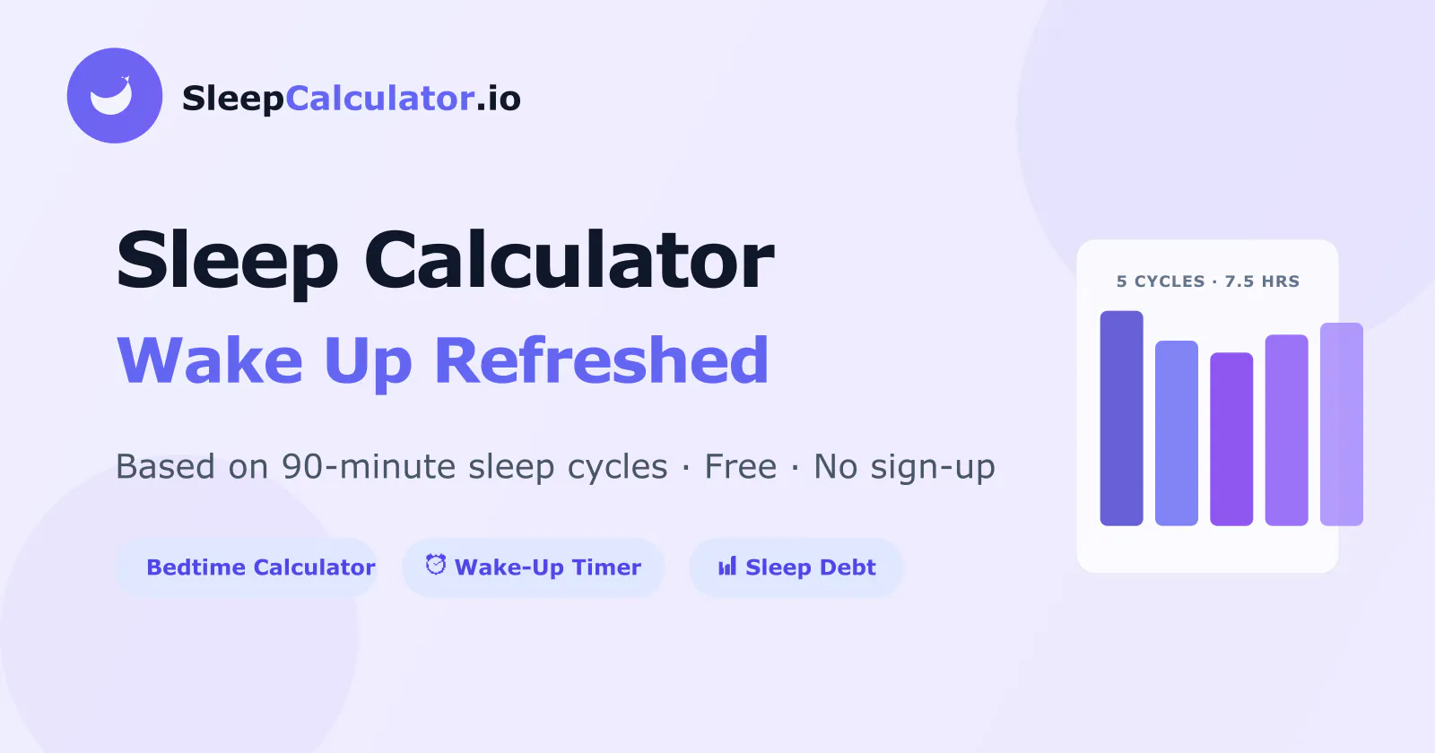 BedtimeCalc screenshot 1