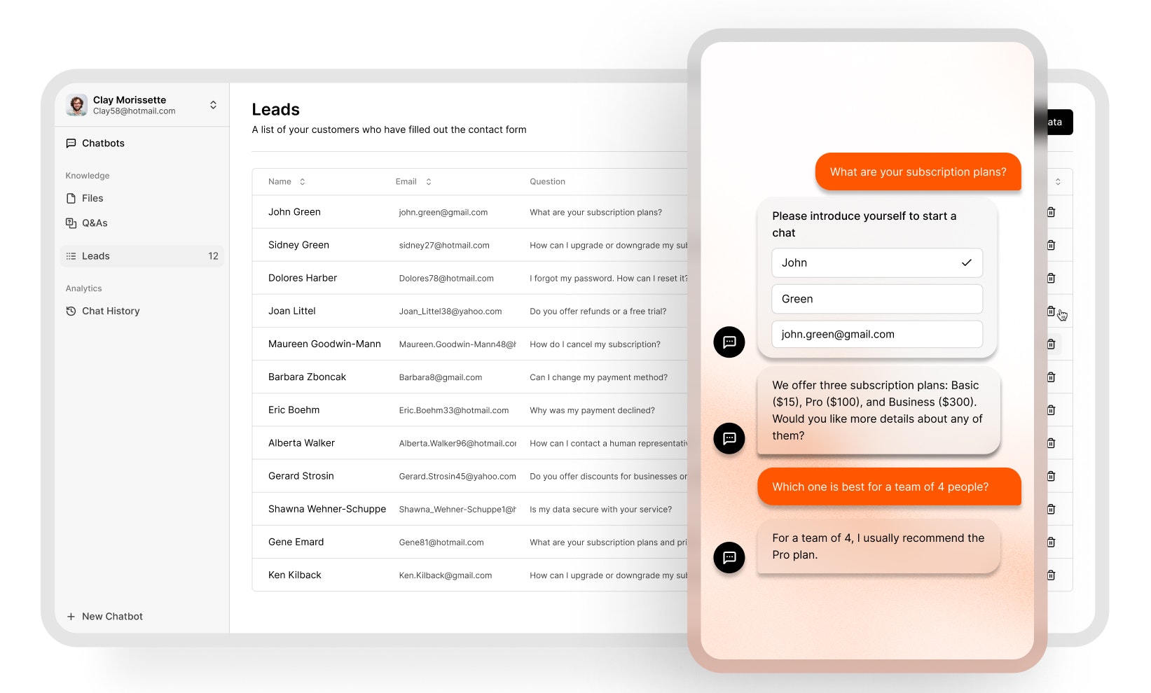 AI Chatbot for your website - 3 mo. free gallery image