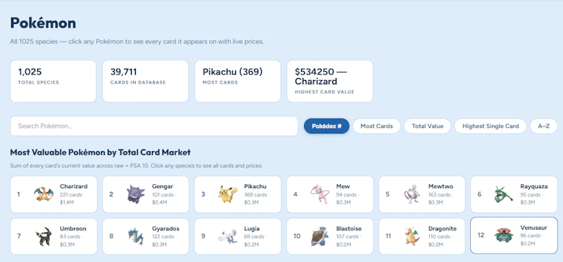PokePrices screenshot 1