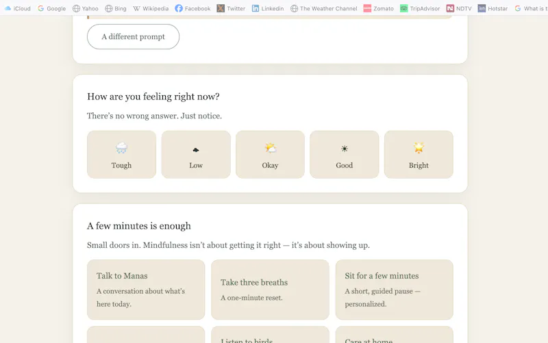 Manas — your own mindfulness companion screenshot 3