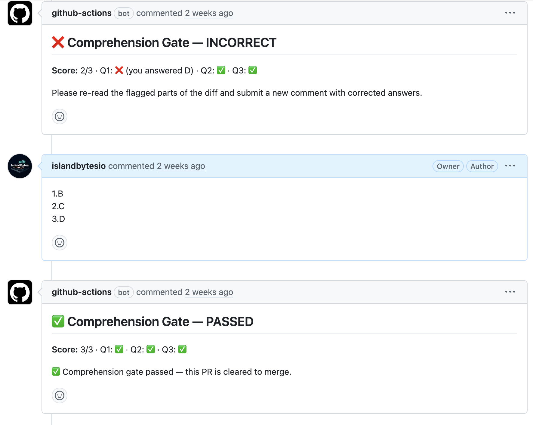 Commit Comprehension Gate gallery image