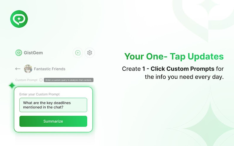 GistGem - Main product screenshot demonstrating key features and user interface