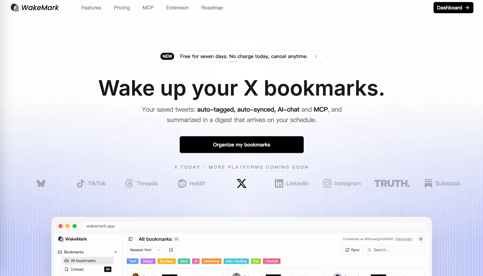 WakeMark screenshot 1