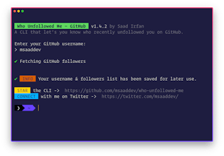 Who Unfollowed Me – GitHub gallery image
