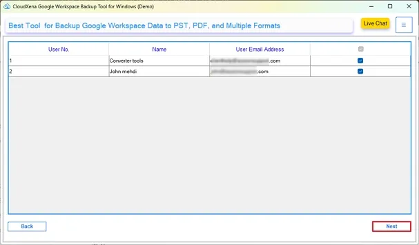 CloudXena Google Workspace Backup Tool gallery image