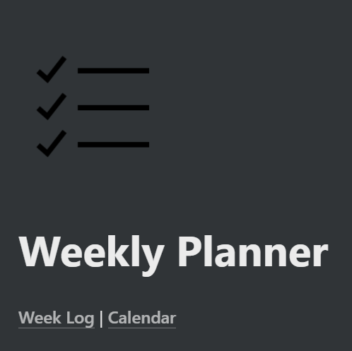 Weekly Planner and Task Tracker