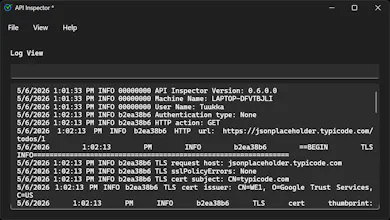 API Inspector gallery image