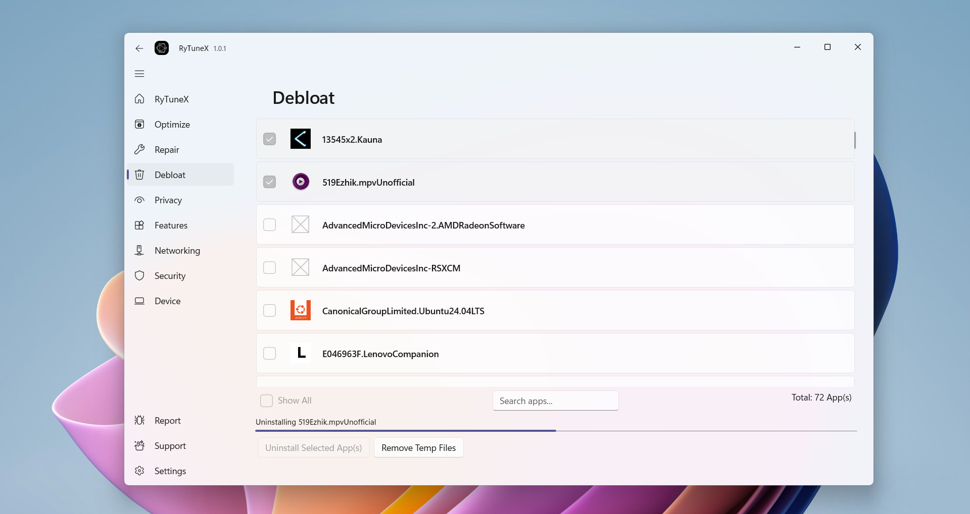 وسائط Rytunex - Windows 10 و 11 Optimizer |تعزيز الأداء والخصوصية 11