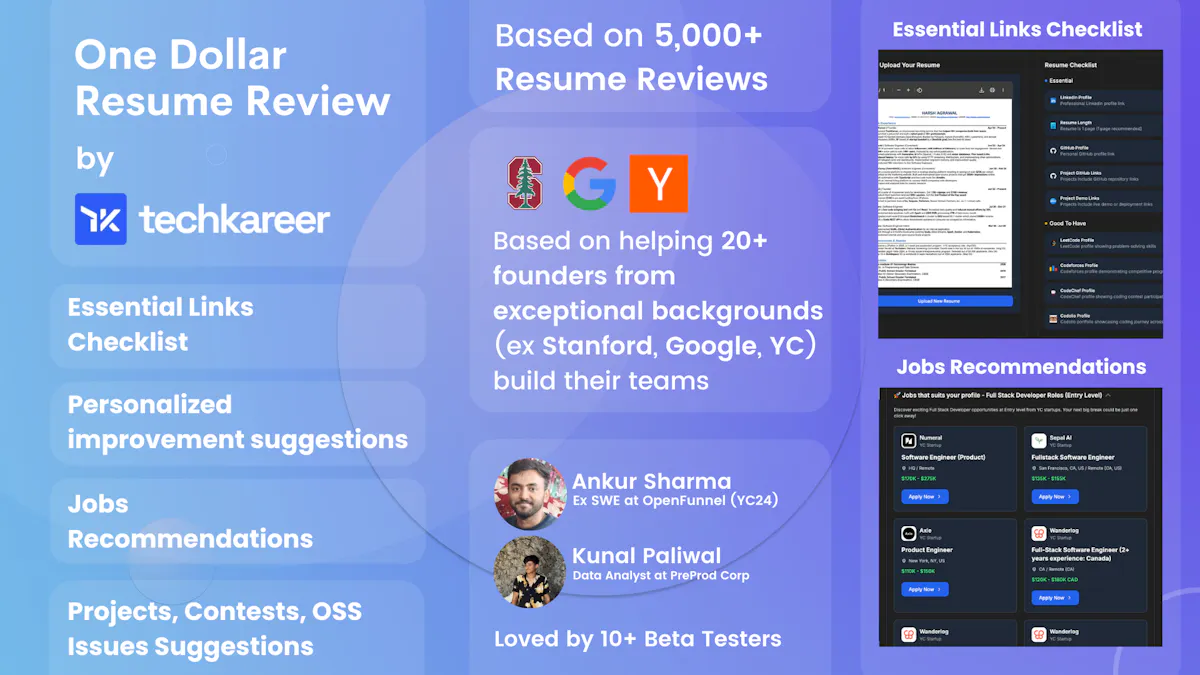 One Dollar Resume Review