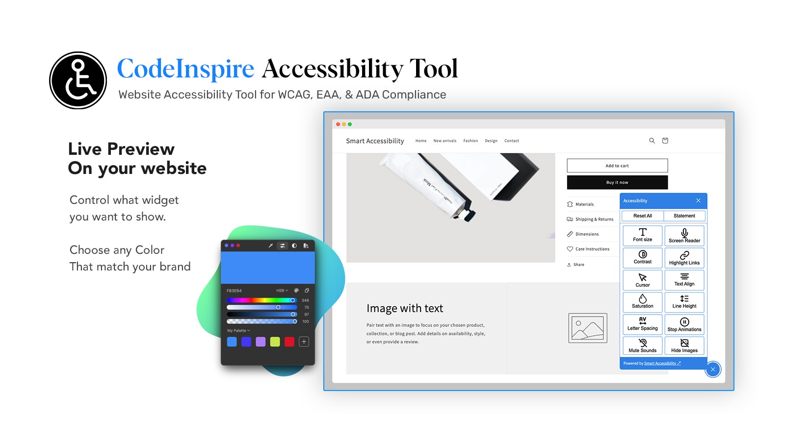 Codeinspire toegankelijkheidstool - Website Accessibility Tool voor WCAG, EAA en ADA Compliance media 2