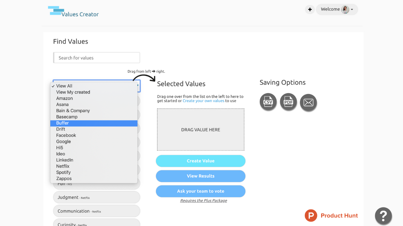 Values Creator gallery image