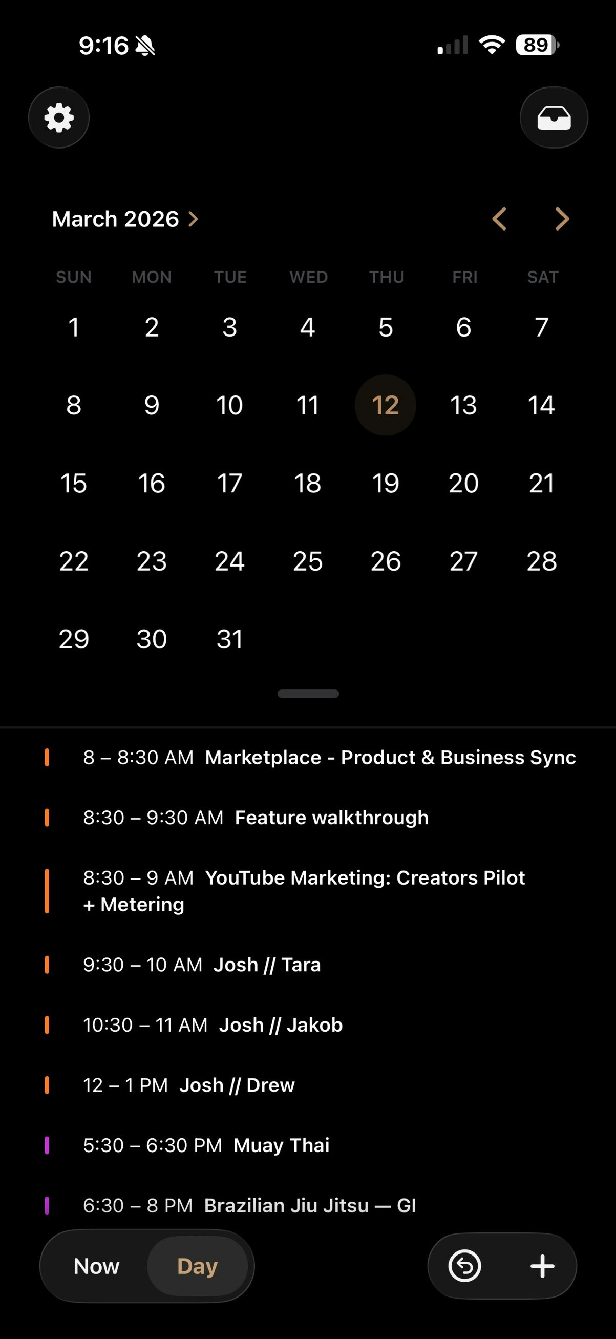 Day Agenda gallery image