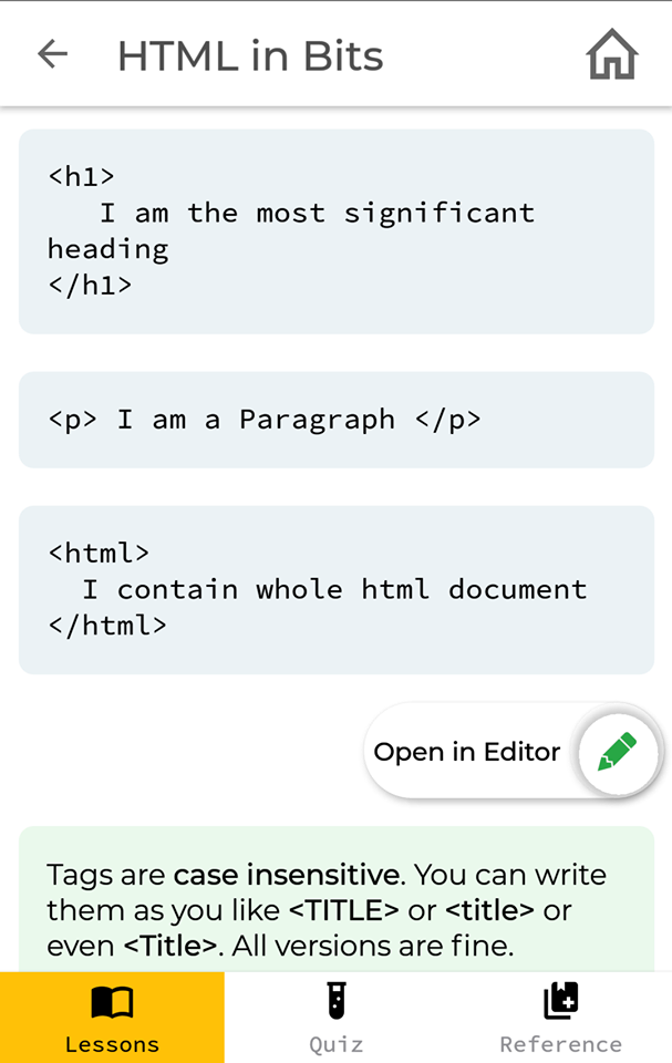 HTML in Bits: Learn HTML in Bits gallery image