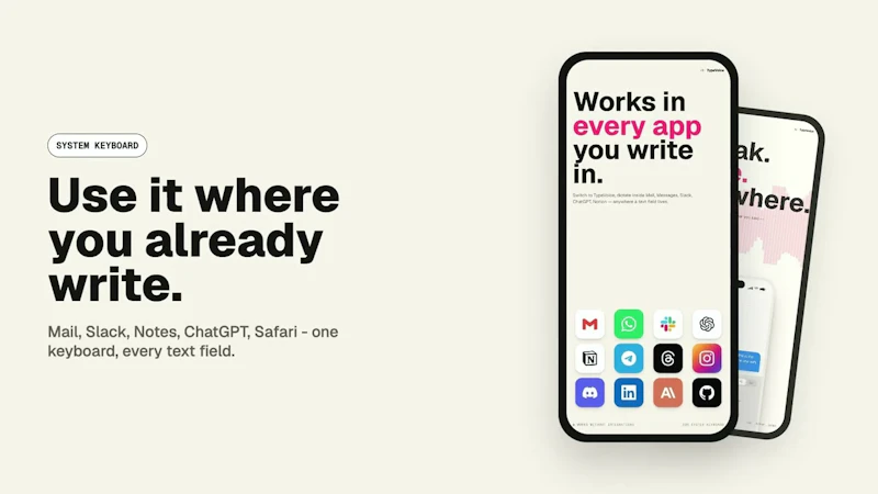TypeVoice screenshot 1 (video preview)