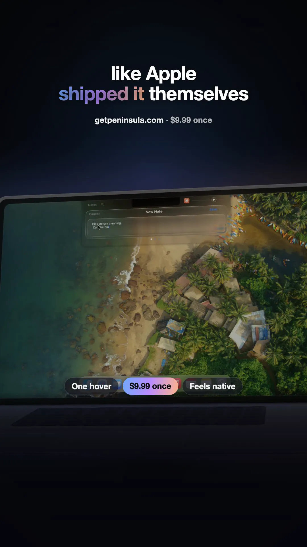 Peninsula - Your macbook notch remade gallery image