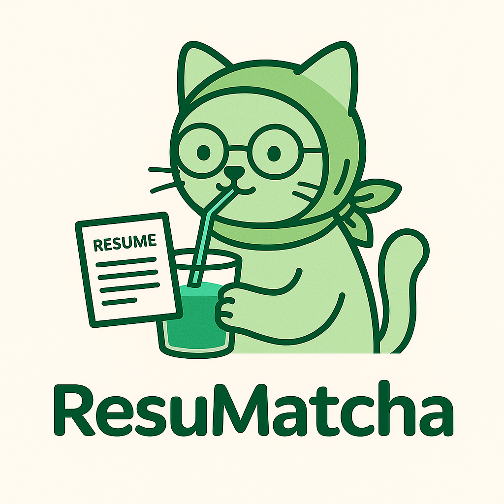 ResuMatcha - Product Hunt launch logo and brand identity