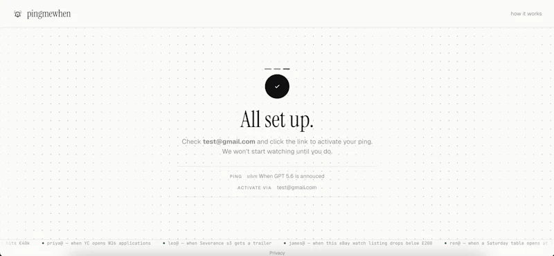 PingMeWhen screenshot 3