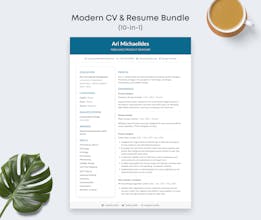 CV & Resume Template Bundle - Figma Kit gallery image