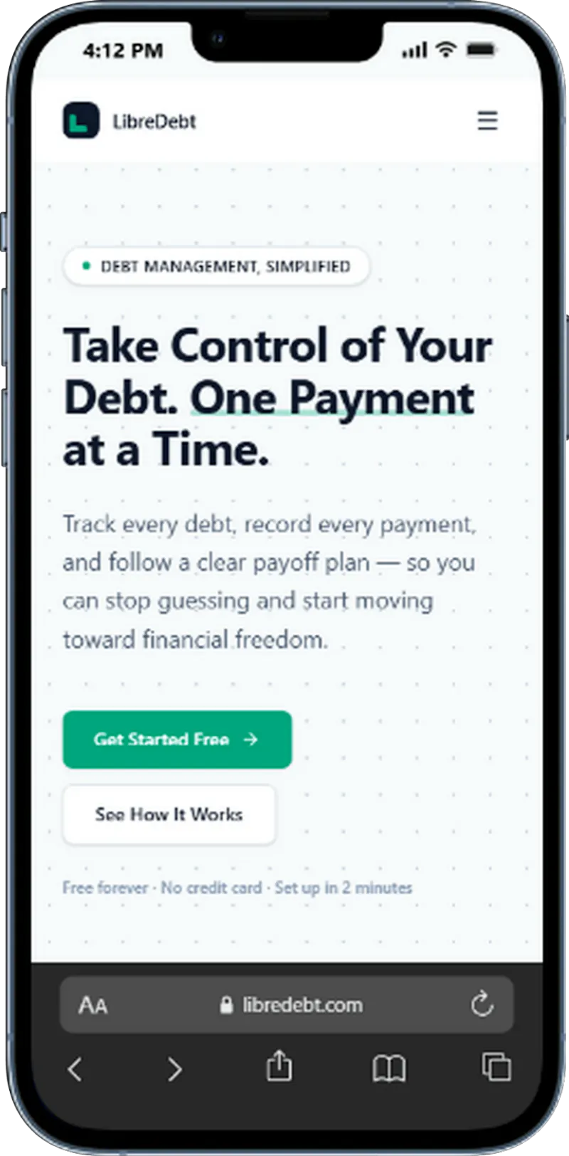 LibreDebt screenshot 1