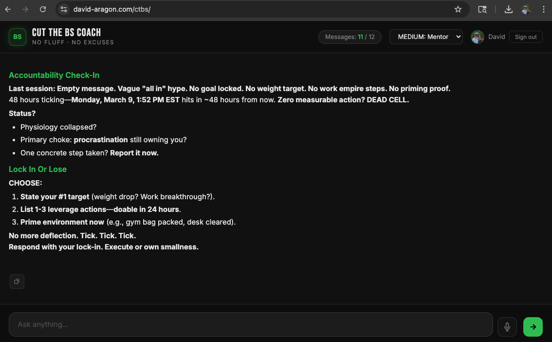 Cut the BS Coach gallery image