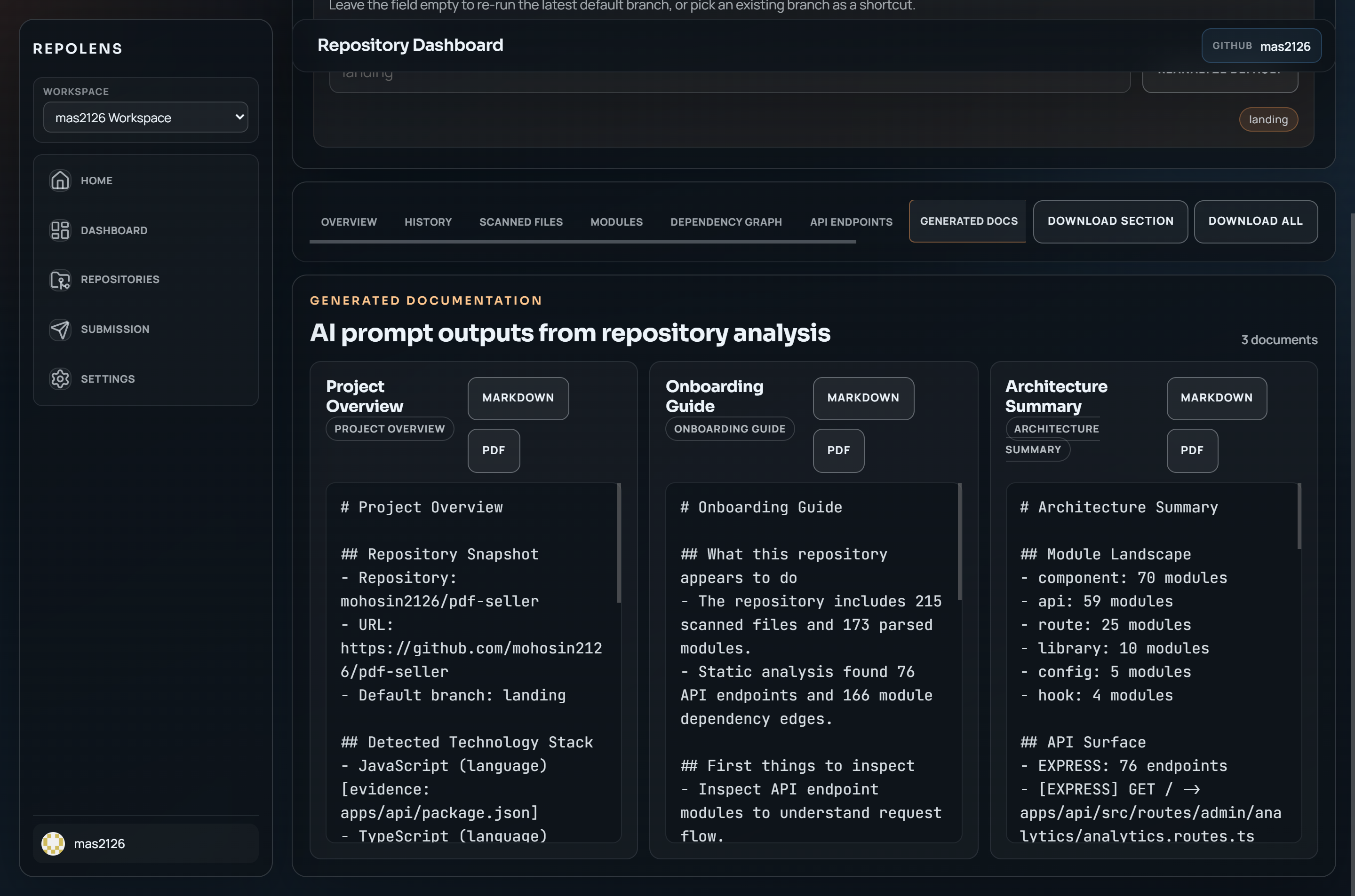 RepoLens gallery image