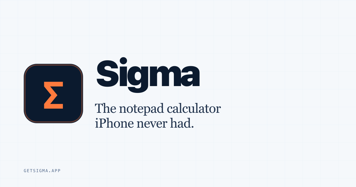 Sigma Notepad Calculator gallery image
