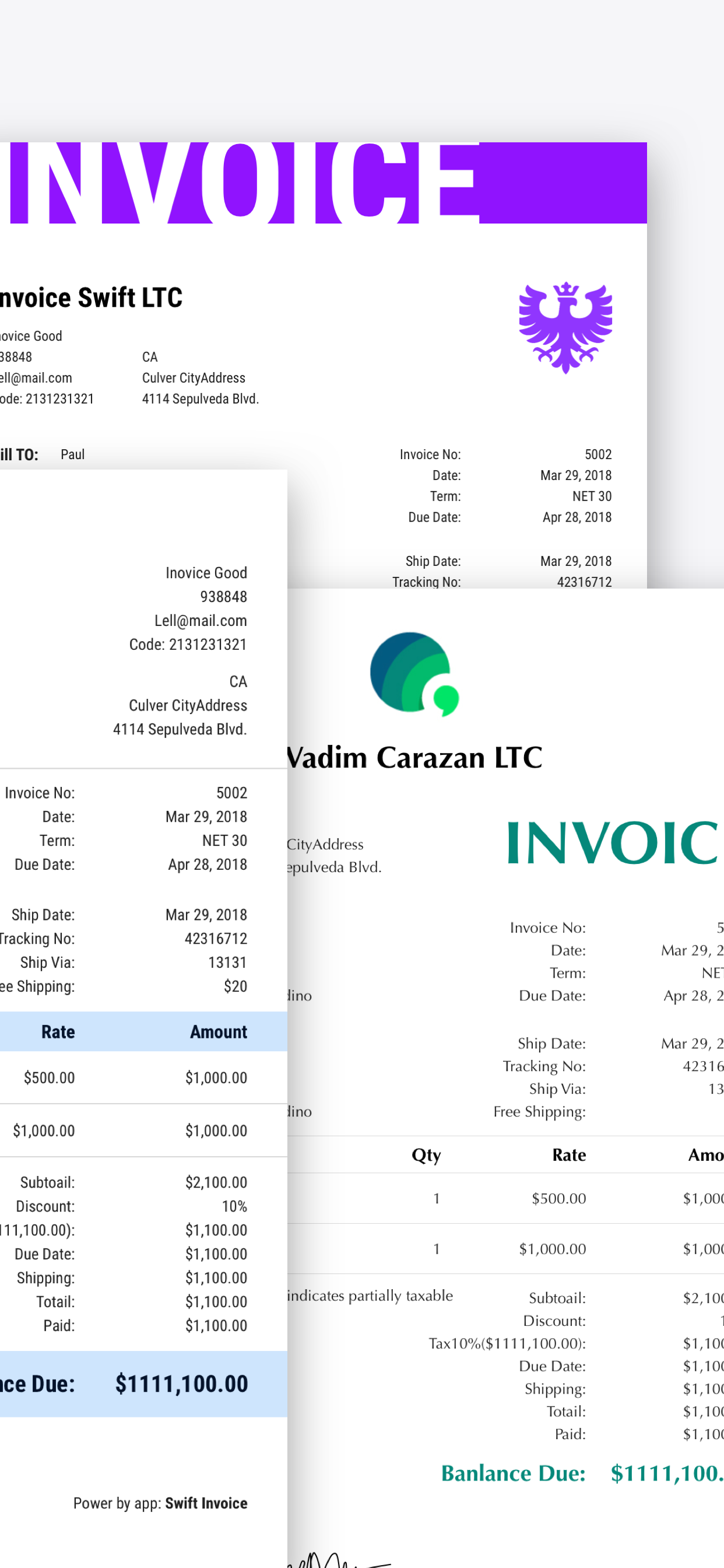 Swift Invoice gallery image