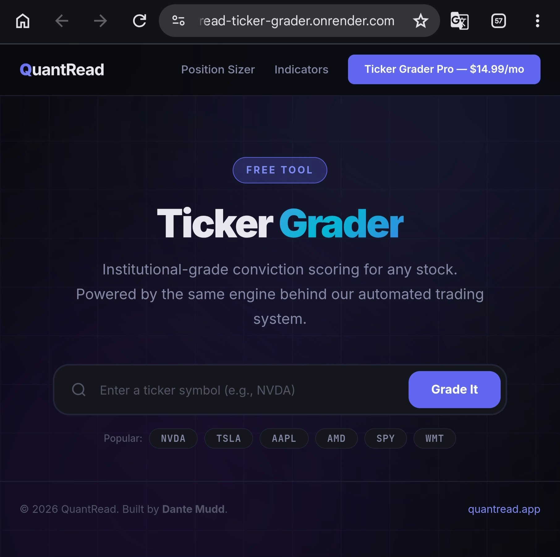Ticker Grader -Stock Analysis Tool gallery image