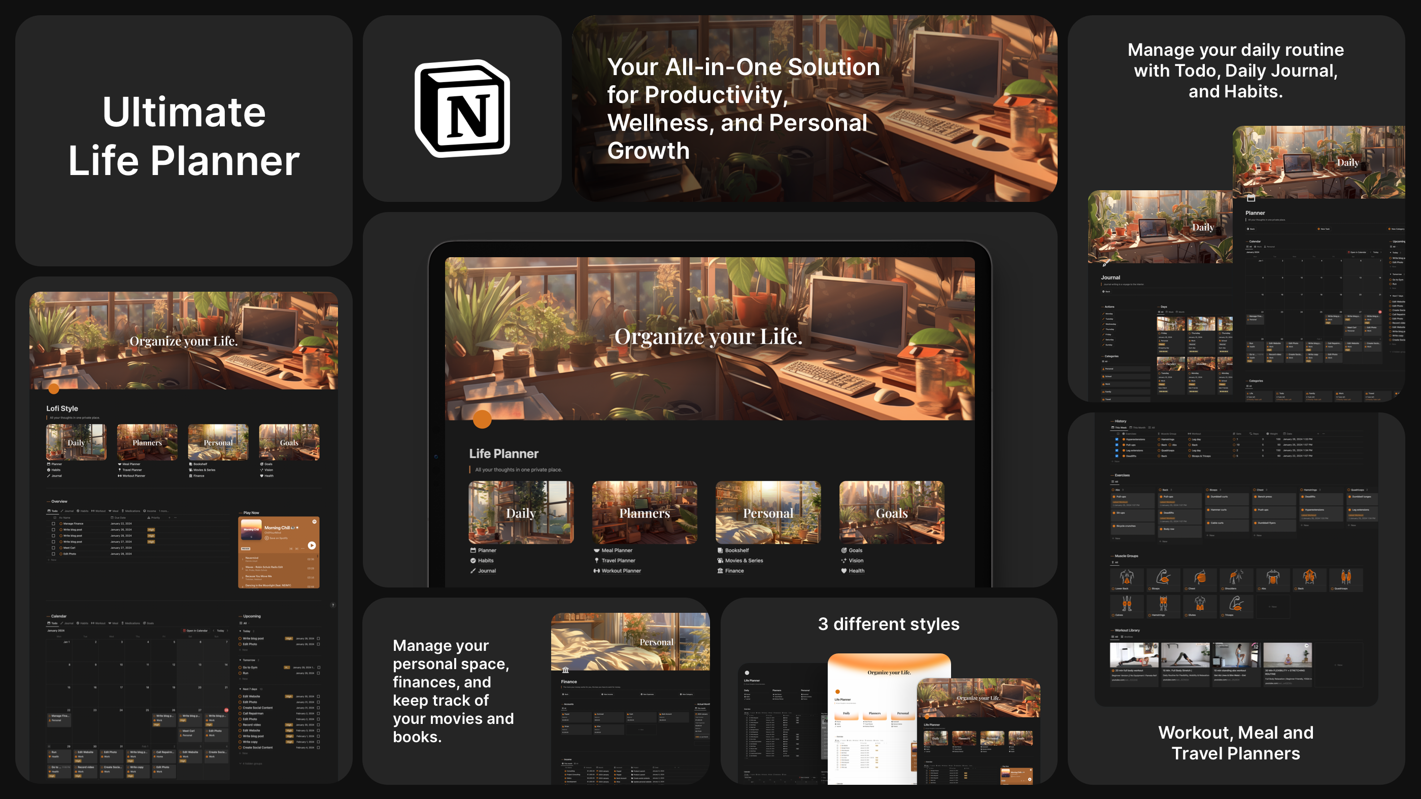 Notion Ultimate Life Planner Template media 6