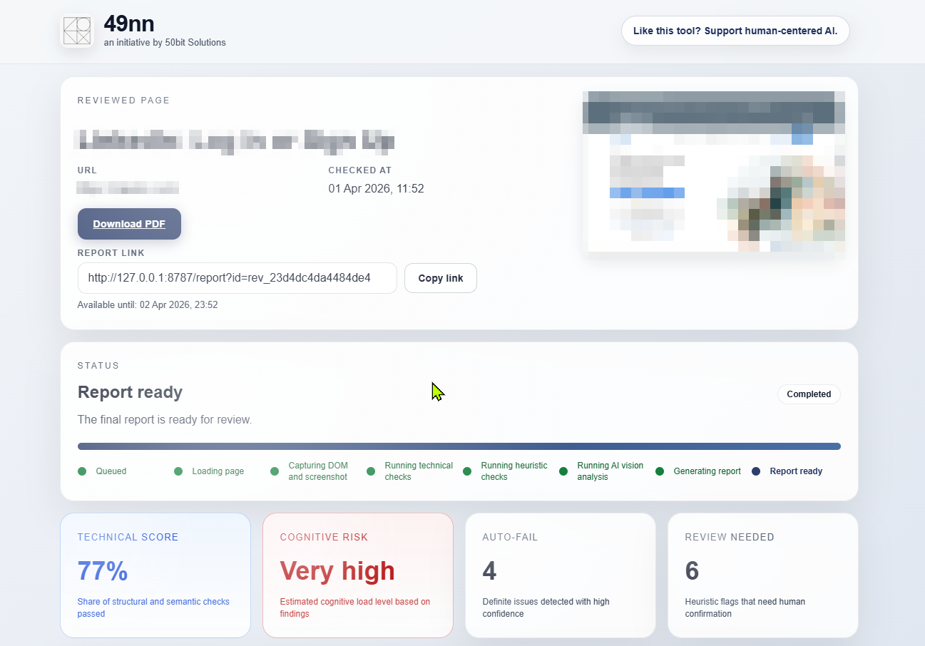 Cognitive Accessibility Reviewer gallery image