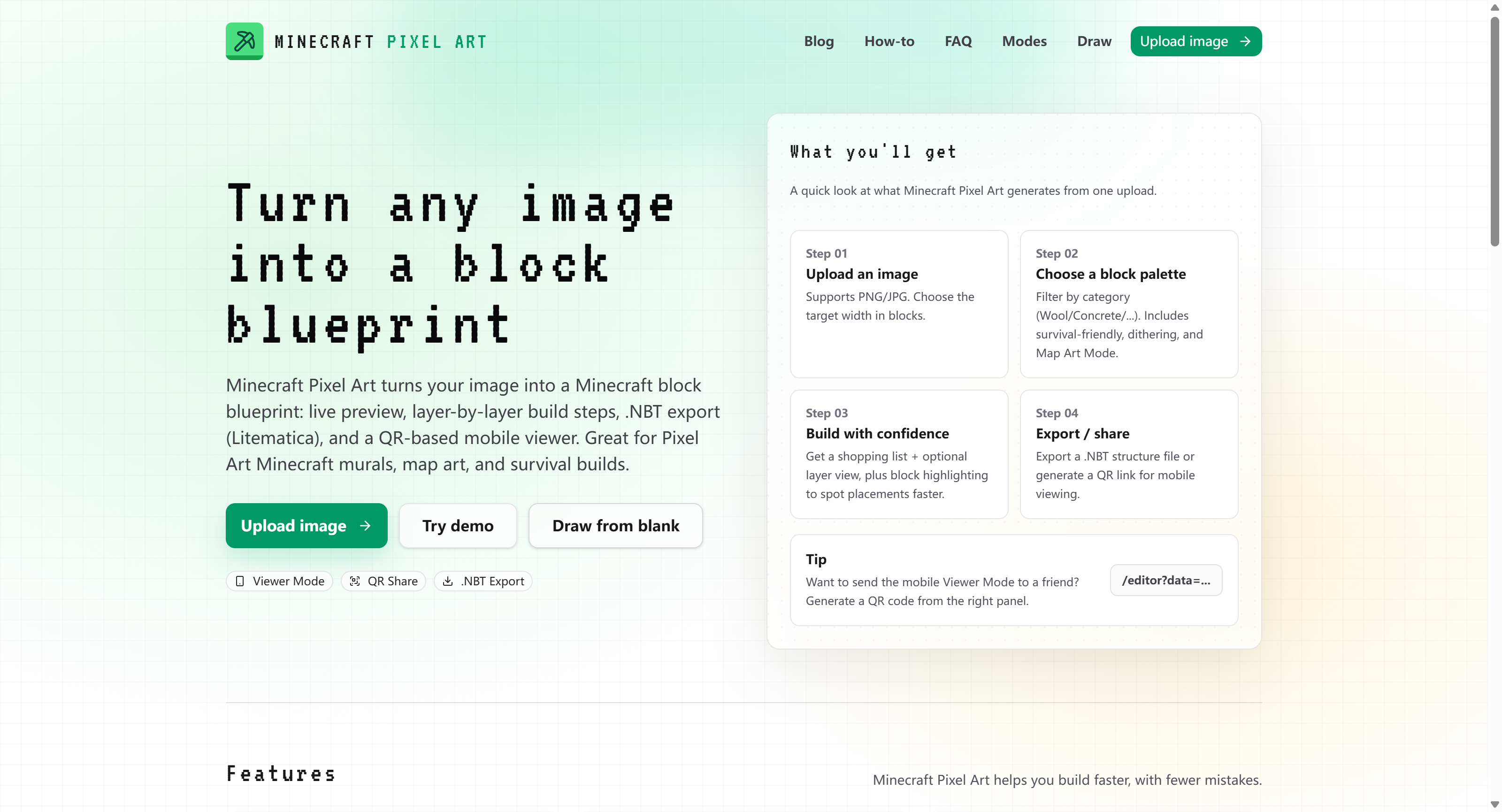 Minecraft Pixel Art — Image to Block gallery image