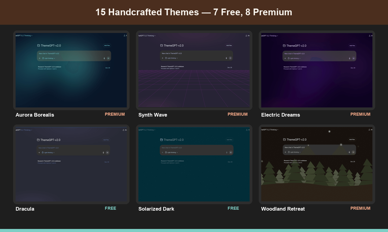 ChatGPT Themes & Dark Mode — ThemeGPT gallery image