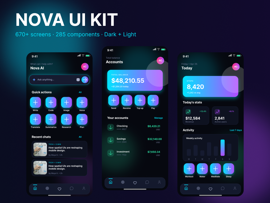 Nova Mobile Ui Design gallery image