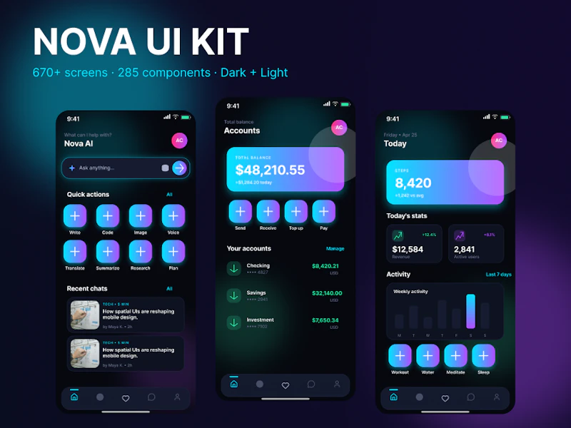Nova Mobile Ui Design screenshot 4