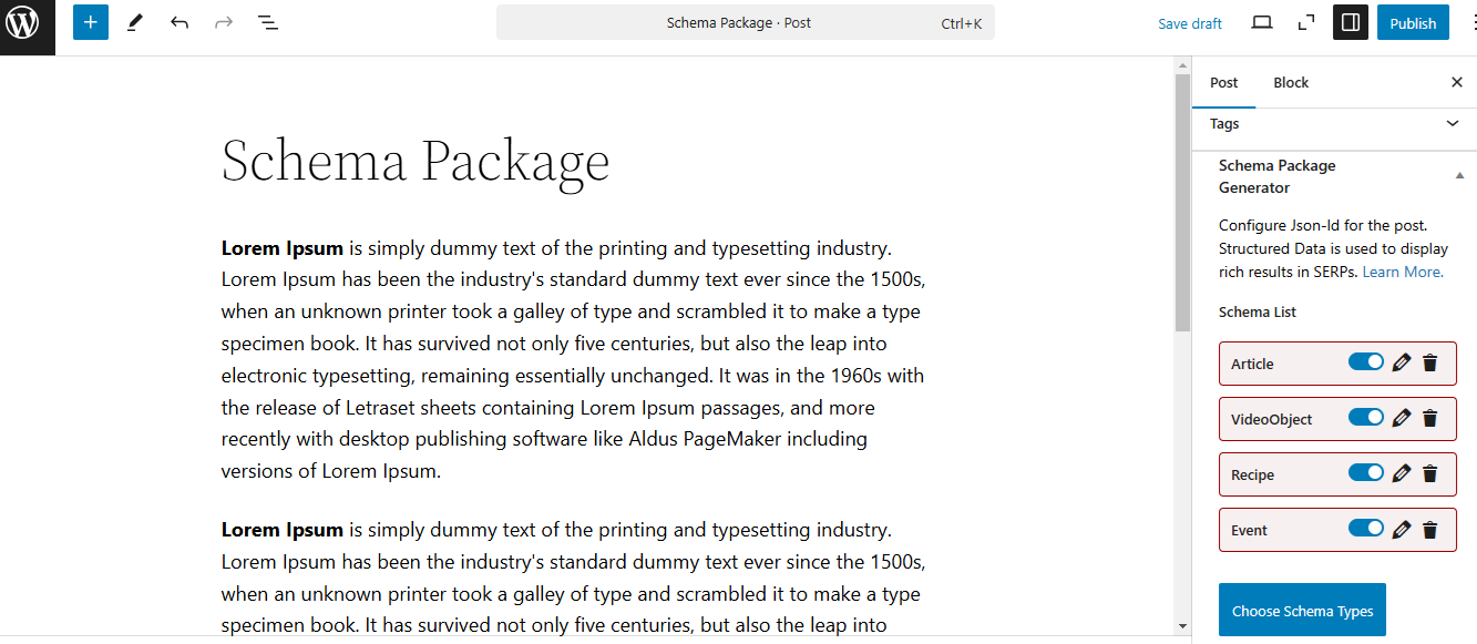 Schema Package media 7