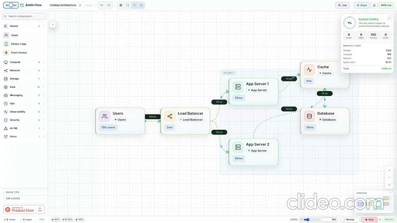 Archi-Flow screenshot 1 (video preview)