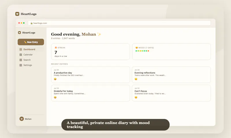 HeartLogs screenshot 1