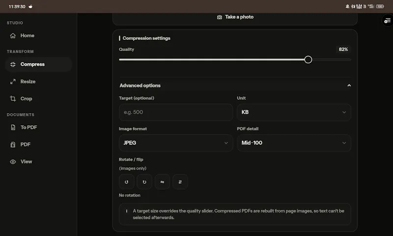 Pixel Press -100% offline Pdf & img tool screenshot 3
