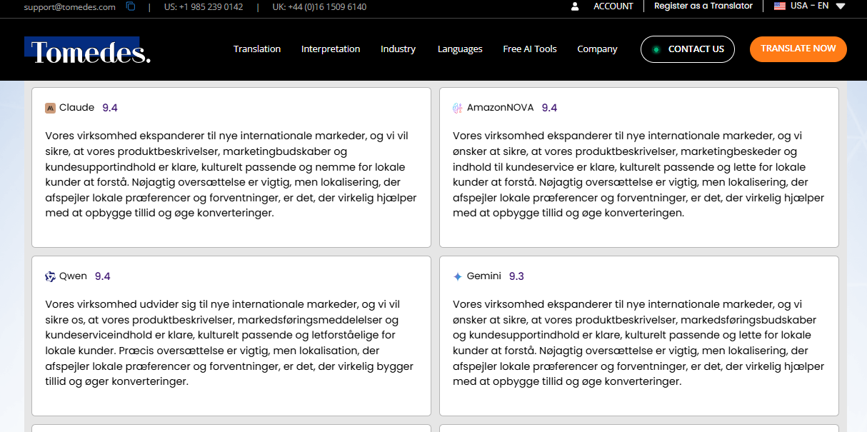 Tomedes AI Translator gallery image