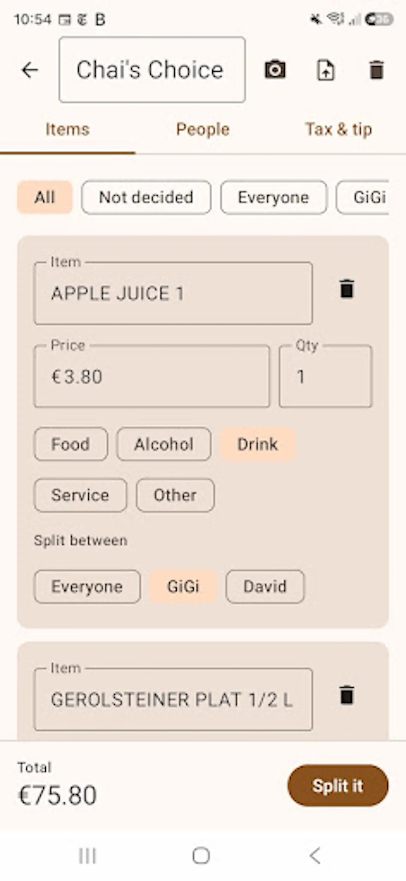 How to split a single bill screenshot 1