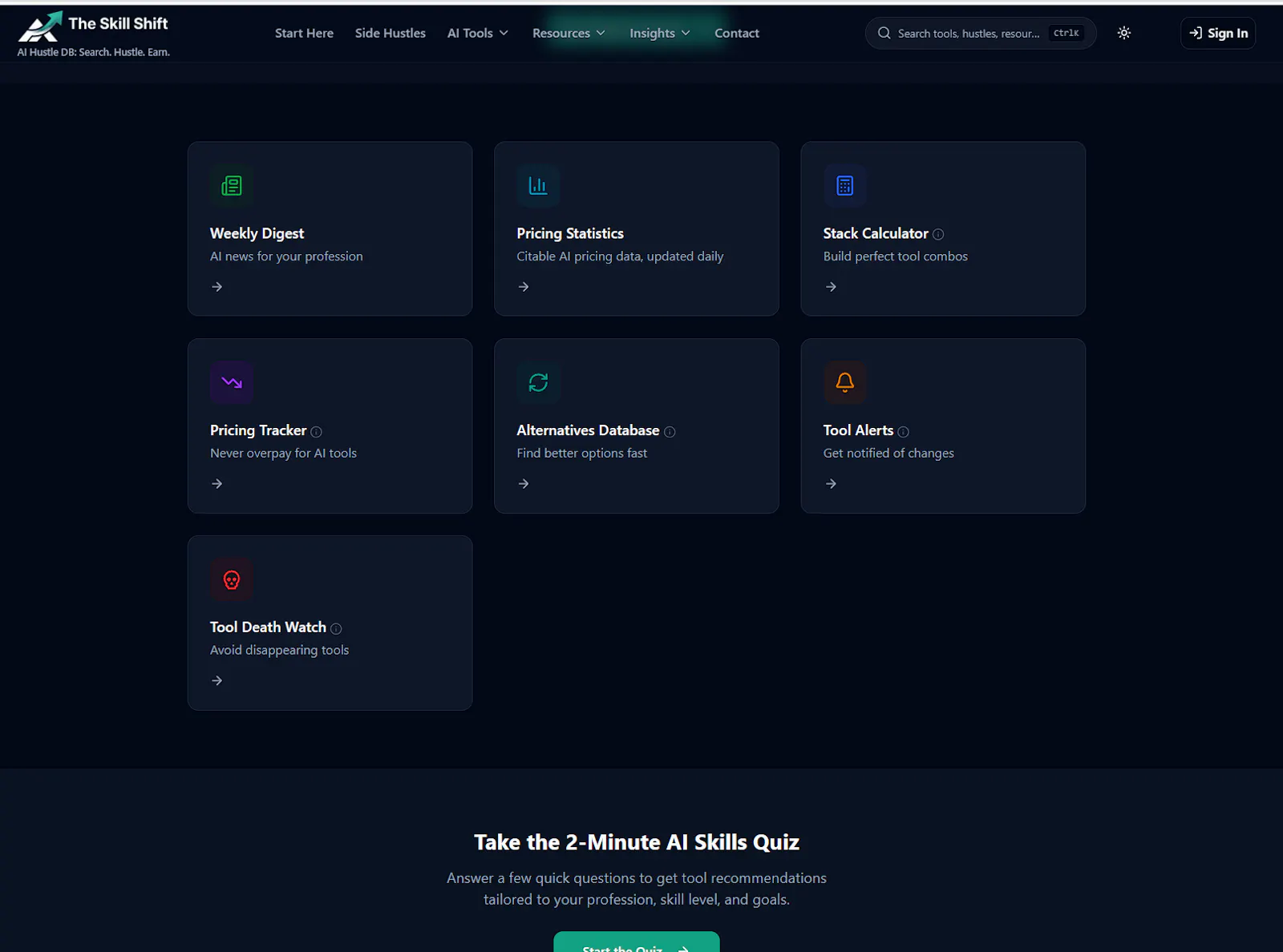 https://theskillshift.com screenshot 6
