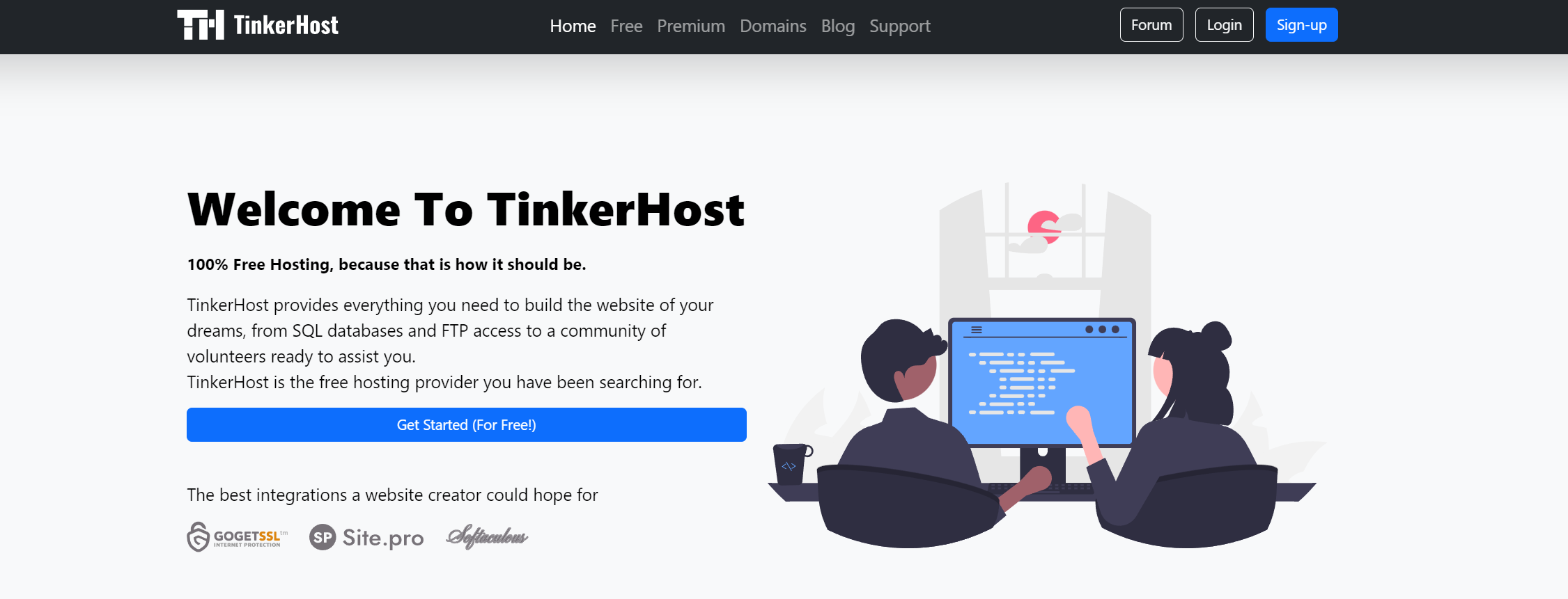 Tinkerhost - PHP, MySQL 및 광고 없음으로 100% 무료 호스팅 미디어 2