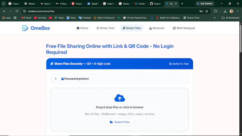 OmeBox screenshot 2