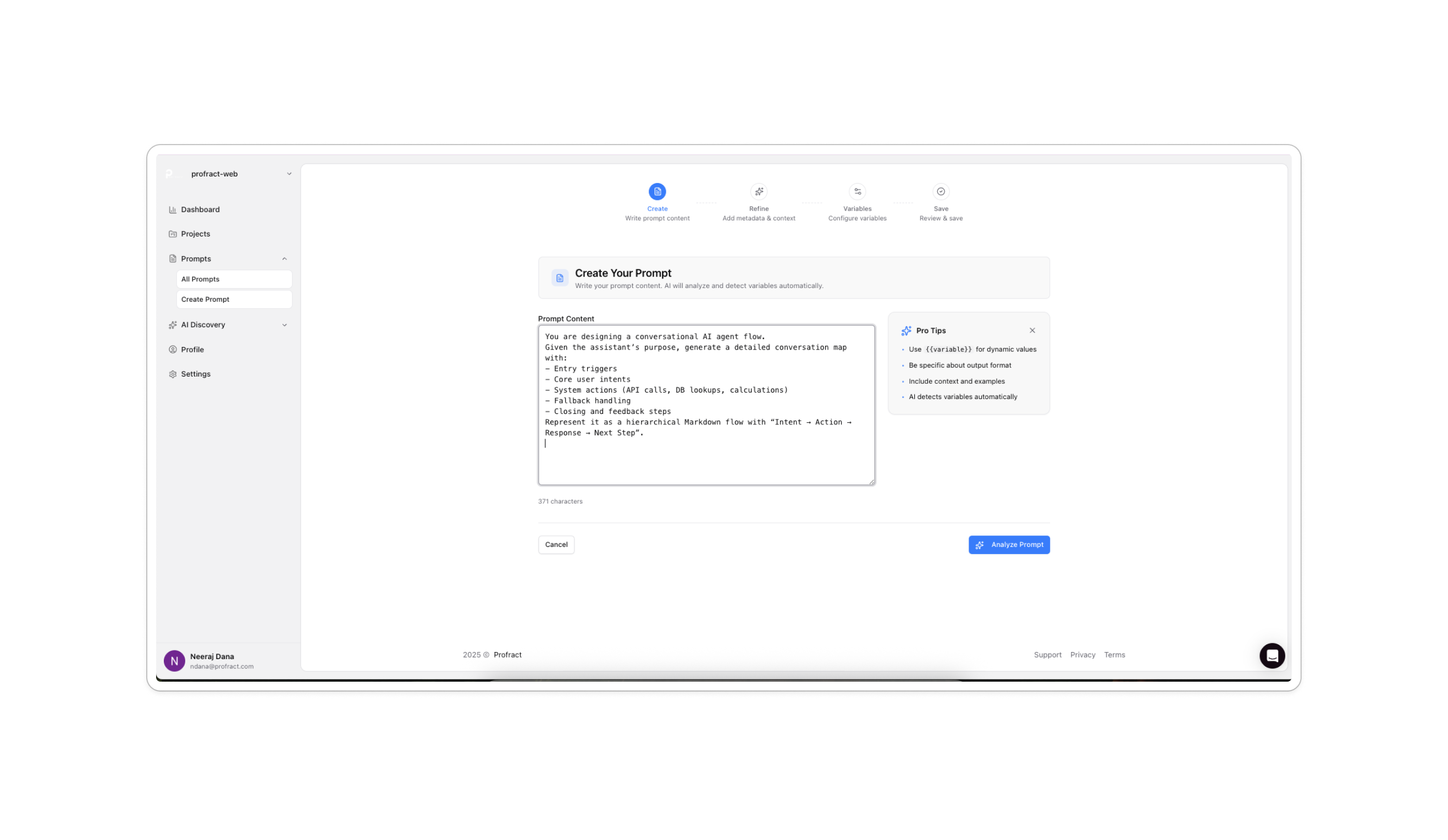 Profract Optimize AI costs in 5 minutes - Screenshot 2 preview